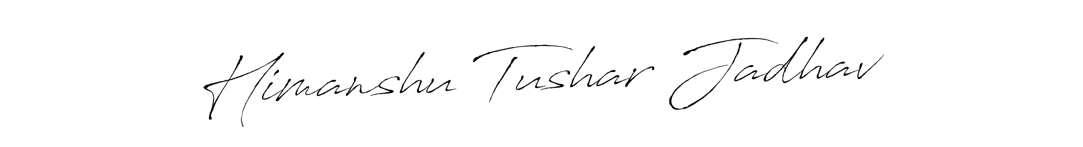 Use a signature maker to create a handwritten signature online. With this signature software, you can design (Antro_Vectra) your own signature for name Himanshu Tushar Jadhav. Himanshu Tushar Jadhav signature style 6 images and pictures png