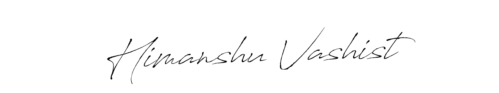 Make a beautiful signature design for name Himanshu Vashist. With this signature (Antro_Vectra) style, you can create a handwritten signature for free. Himanshu Vashist signature style 6 images and pictures png