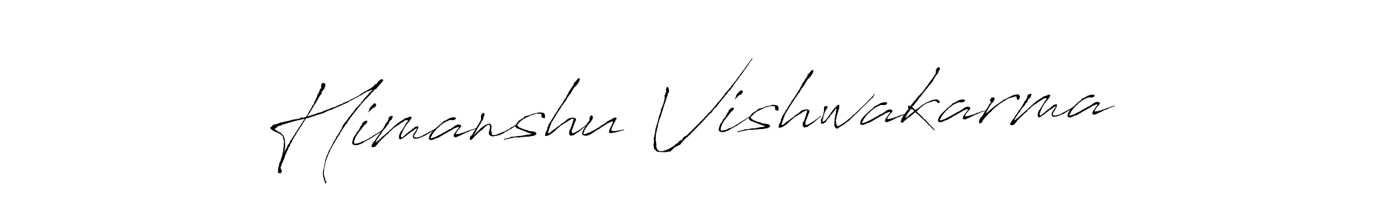 Design your own signature with our free online signature maker. With this signature software, you can create a handwritten (Antro_Vectra) signature for name Himanshu Vishwakarma. Himanshu Vishwakarma signature style 6 images and pictures png