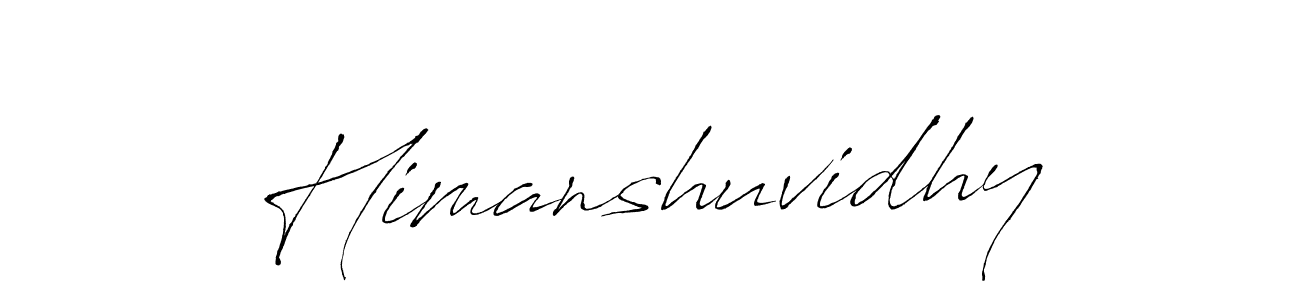 How to make Himanshuvidhy name signature. Use Antro_Vectra style for creating short signs online. This is the latest handwritten sign. Himanshuvidhy signature style 6 images and pictures png