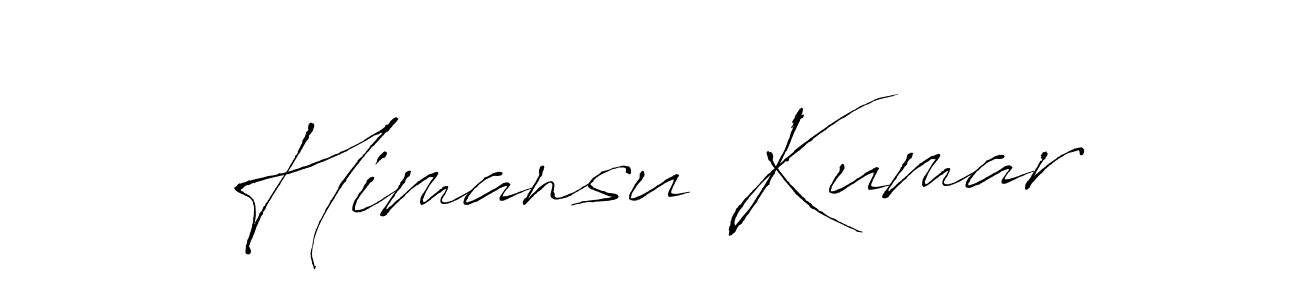 How to make Himansu Kumar name signature. Use Antro_Vectra style for creating short signs online. This is the latest handwritten sign. Himansu Kumar signature style 6 images and pictures png