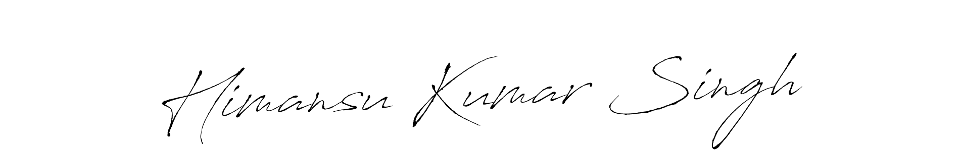 Make a beautiful signature design for name Himansu Kumar Singh. With this signature (Antro_Vectra) style, you can create a handwritten signature for free. Himansu Kumar Singh signature style 6 images and pictures png