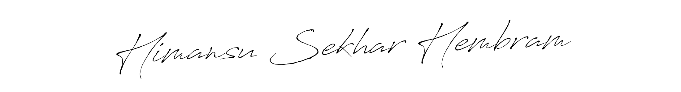 Antro_Vectra is a professional signature style that is perfect for those who want to add a touch of class to their signature. It is also a great choice for those who want to make their signature more unique. Get Himansu Sekhar Hembram name to fancy signature for free. Himansu Sekhar Hembram signature style 6 images and pictures png