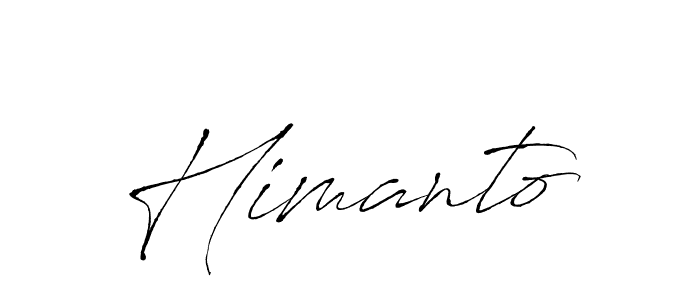 How to make Himanto signature? Antro_Vectra is a professional autograph style. Create handwritten signature for Himanto name. Himanto signature style 6 images and pictures png