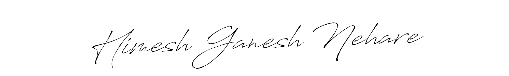 Make a beautiful signature design for name Himesh Ganesh Nehare. With this signature (Antro_Vectra) style, you can create a handwritten signature for free. Himesh Ganesh Nehare signature style 6 images and pictures png