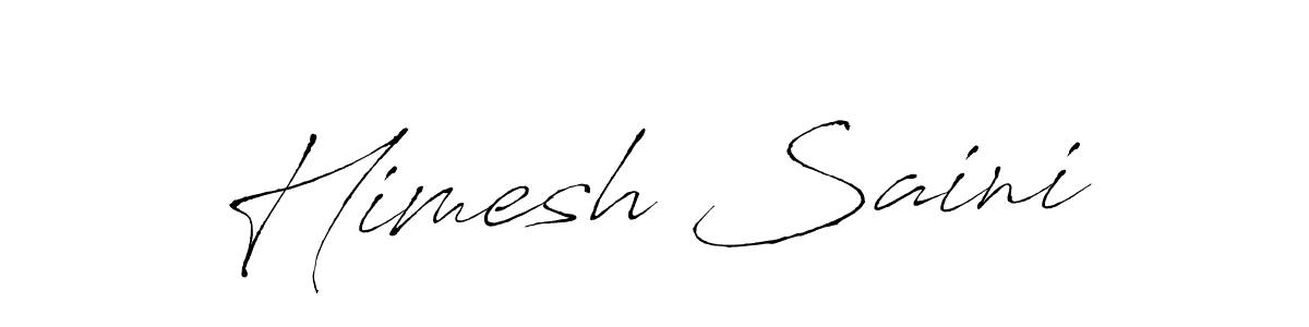 Himesh Saini stylish signature style. Best Handwritten Sign (Antro_Vectra) for my name. Handwritten Signature Collection Ideas for my name Himesh Saini. Himesh Saini signature style 6 images and pictures png