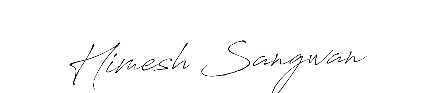 Make a beautiful signature design for name Himesh Sangwan. With this signature (Antro_Vectra) style, you can create a handwritten signature for free. Himesh Sangwan signature style 6 images and pictures png