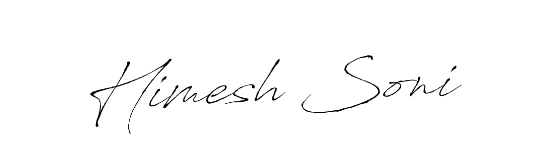 Design your own signature with our free online signature maker. With this signature software, you can create a handwritten (Antro_Vectra) signature for name Himesh Soni. Himesh Soni signature style 6 images and pictures png