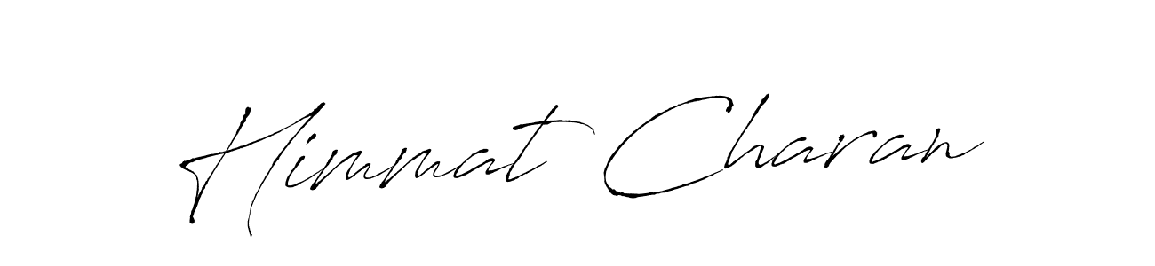 How to make Himmat Charan signature? Antro_Vectra is a professional autograph style. Create handwritten signature for Himmat Charan name. Himmat Charan signature style 6 images and pictures png