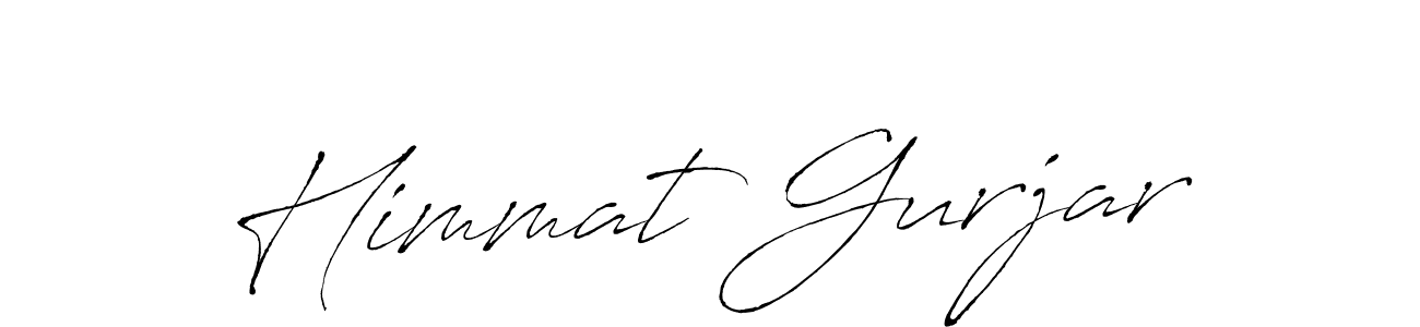 Create a beautiful signature design for name Himmat Gurjar. With this signature (Antro_Vectra) fonts, you can make a handwritten signature for free. Himmat Gurjar signature style 6 images and pictures png