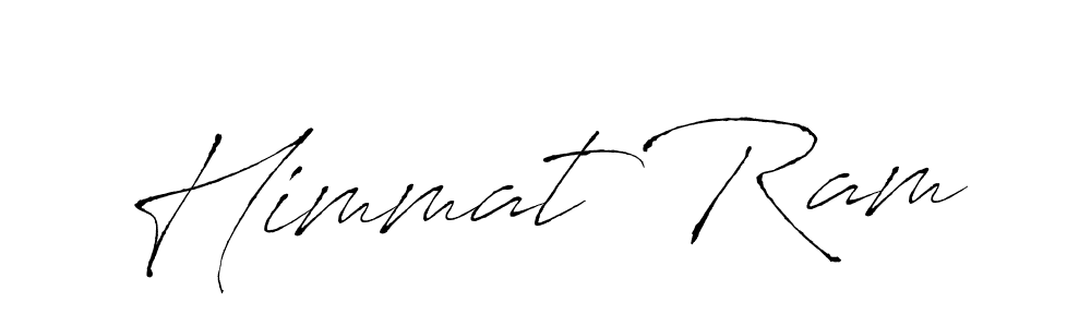 Design your own signature with our free online signature maker. With this signature software, you can create a handwritten (Antro_Vectra) signature for name Himmat Ram. Himmat Ram signature style 6 images and pictures png