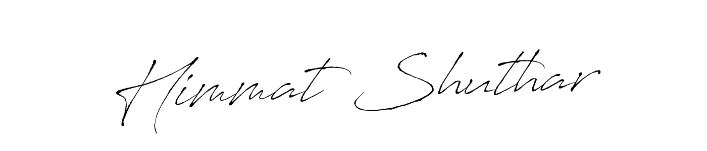Create a beautiful signature design for name Himmat Shuthar. With this signature (Antro_Vectra) fonts, you can make a handwritten signature for free. Himmat Shuthar signature style 6 images and pictures png