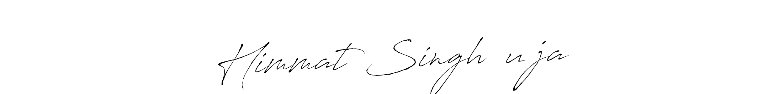 Himmat Singh ᎶuᏒjaᏒ stylish signature style. Best Handwritten Sign (Antro_Vectra) for my name. Handwritten Signature Collection Ideas for my name Himmat Singh ᎶuᏒjaᏒ. Himmat Singh ᎶuᏒjaᏒ signature style 6 images and pictures png