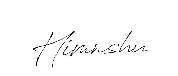 You should practise on your own different ways (Antro_Vectra) to write your name (Himnshu) in signature. don't let someone else do it for you. Himnshu signature style 6 images and pictures png