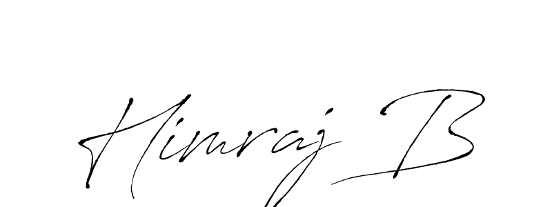 Use a signature maker to create a handwritten signature online. With this signature software, you can design (Antro_Vectra) your own signature for name Himraj B. Himraj B signature style 6 images and pictures png