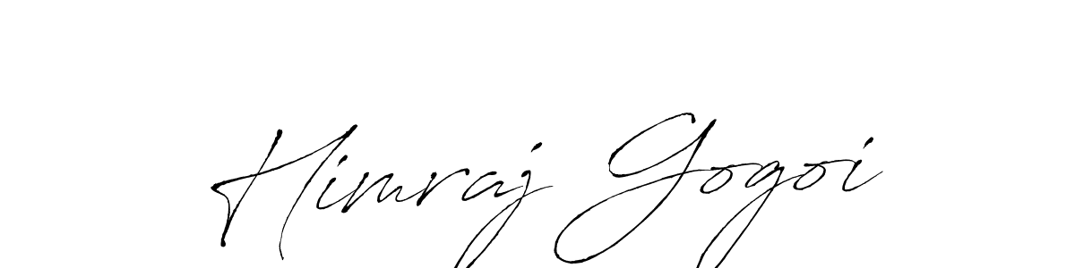How to make Himraj Gogoi name signature. Use Antro_Vectra style for creating short signs online. This is the latest handwritten sign. Himraj Gogoi signature style 6 images and pictures png