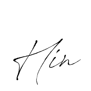 How to Draw Hin signature style? Antro_Vectra is a latest design signature styles for name Hin. Hin signature style 6 images and pictures png