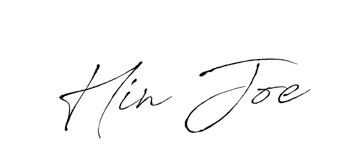 You should practise on your own different ways (Antro_Vectra) to write your name (Hin Joe) in signature. don't let someone else do it for you. Hin Joe signature style 6 images and pictures png