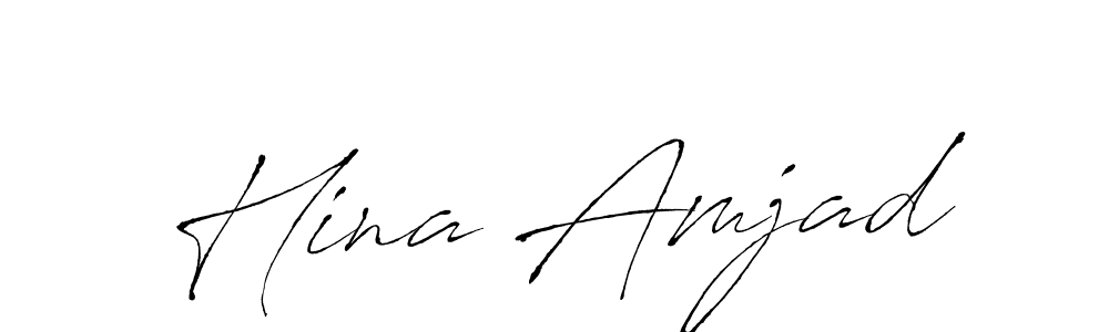 You can use this online signature creator to create a handwritten signature for the name Hina Amjad. This is the best online autograph maker. Hina Amjad signature style 6 images and pictures png