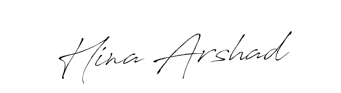 Use a signature maker to create a handwritten signature online. With this signature software, you can design (Antro_Vectra) your own signature for name Hina Arshad. Hina Arshad signature style 6 images and pictures png