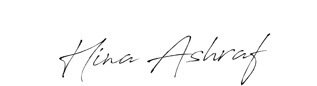 Make a beautiful signature design for name Hina Ashraf. With this signature (Antro_Vectra) style, you can create a handwritten signature for free. Hina Ashraf signature style 6 images and pictures png