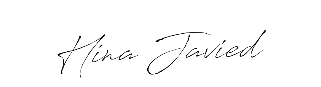 Use a signature maker to create a handwritten signature online. With this signature software, you can design (Antro_Vectra) your own signature for name Hina Javied. Hina Javied signature style 6 images and pictures png