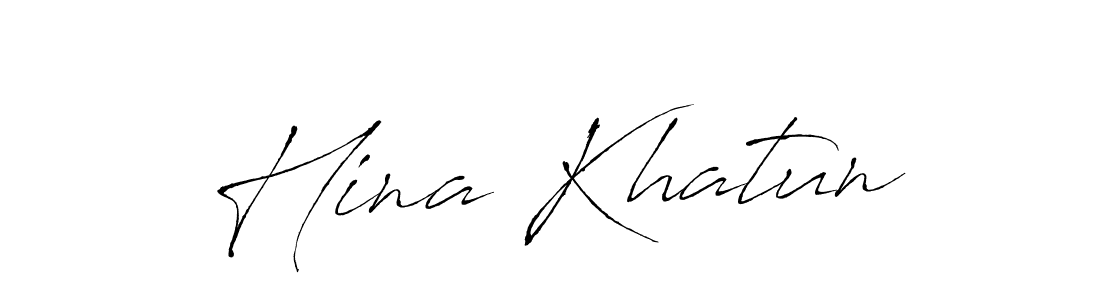 Also we have Hina Khatun name is the best signature style. Create professional handwritten signature collection using Antro_Vectra autograph style. Hina Khatun signature style 6 images and pictures png