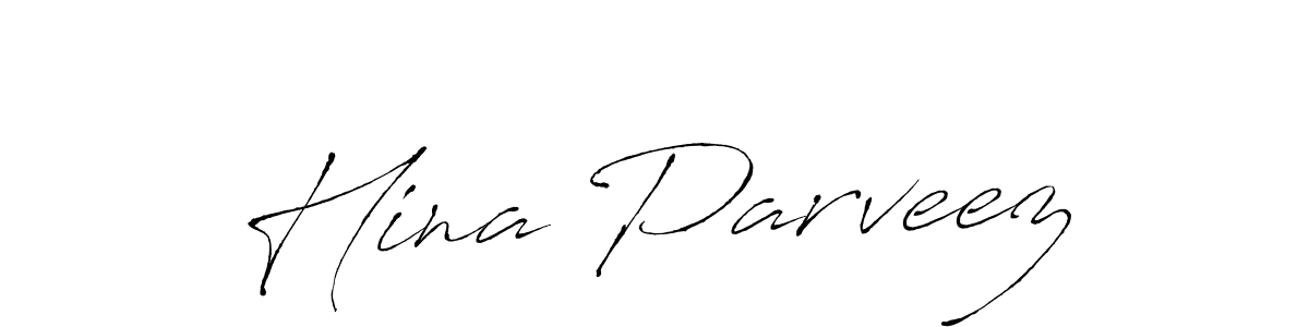 Use a signature maker to create a handwritten signature online. With this signature software, you can design (Antro_Vectra) your own signature for name Hina Parveez. Hina Parveez signature style 6 images and pictures png