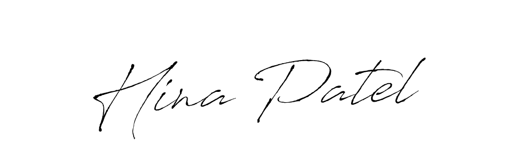 Hina Patel stylish signature style. Best Handwritten Sign (Antro_Vectra) for my name. Handwritten Signature Collection Ideas for my name Hina Patel. Hina Patel signature style 6 images and pictures png