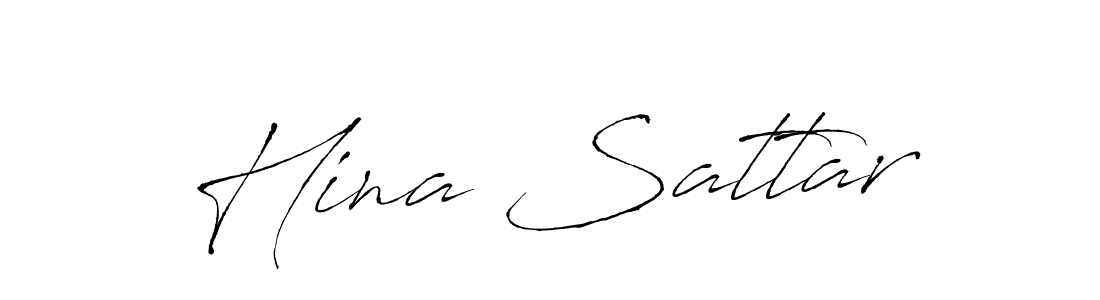 Make a beautiful signature design for name Hina Sattar. With this signature (Antro_Vectra) style, you can create a handwritten signature for free. Hina Sattar signature style 6 images and pictures png