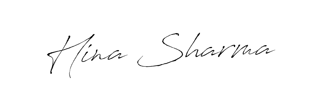 Hina Sharma stylish signature style. Best Handwritten Sign (Antro_Vectra) for my name. Handwritten Signature Collection Ideas for my name Hina Sharma. Hina Sharma signature style 6 images and pictures png