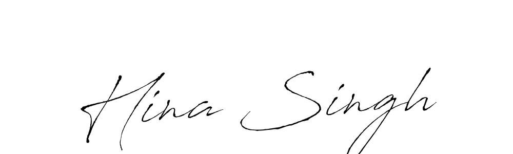 Design your own signature with our free online signature maker. With this signature software, you can create a handwritten (Antro_Vectra) signature for name Hina Singh. Hina Singh signature style 6 images and pictures png