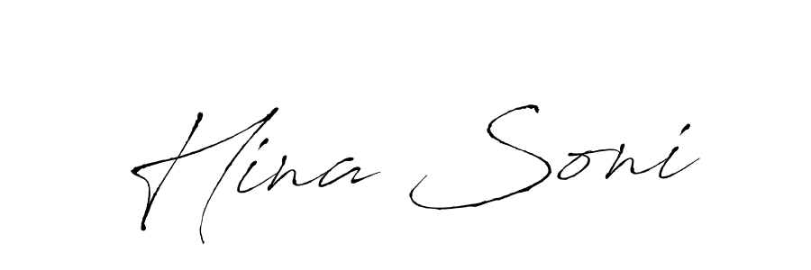 You should practise on your own different ways (Antro_Vectra) to write your name (Hina Soni) in signature. don't let someone else do it for you. Hina Soni signature style 6 images and pictures png