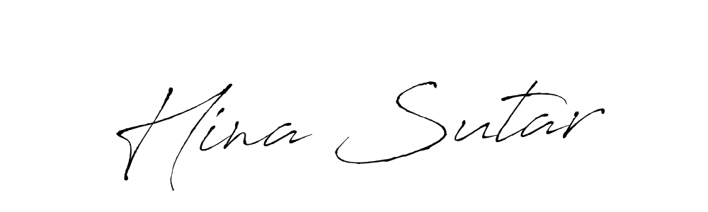 Hina Sutar stylish signature style. Best Handwritten Sign (Antro_Vectra) for my name. Handwritten Signature Collection Ideas for my name Hina Sutar. Hina Sutar signature style 6 images and pictures png