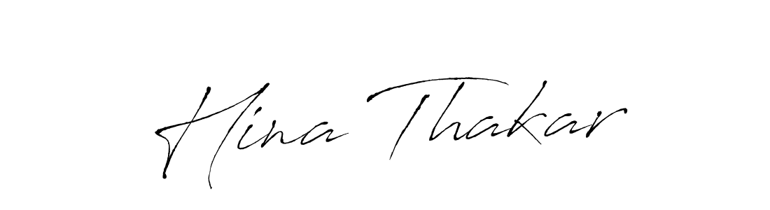 How to make Hina Thakar signature? Antro_Vectra is a professional autograph style. Create handwritten signature for Hina Thakar name. Hina Thakar signature style 6 images and pictures png