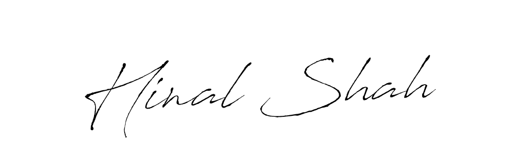 Also we have Hinal Shah name is the best signature style. Create professional handwritten signature collection using Antro_Vectra autograph style. Hinal Shah signature style 6 images and pictures png