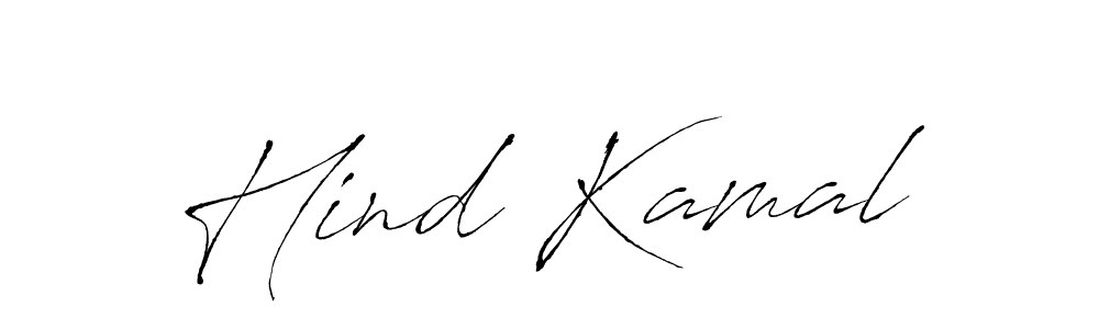 Use a signature maker to create a handwritten signature online. With this signature software, you can design (Antro_Vectra) your own signature for name Hind Kamal. Hind Kamal signature style 6 images and pictures png