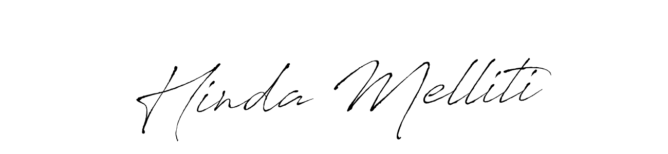 Make a short Hinda Melliti signature style. Manage your documents anywhere anytime using Antro_Vectra. Create and add eSignatures, submit forms, share and send files easily. Hinda Melliti signature style 6 images and pictures png