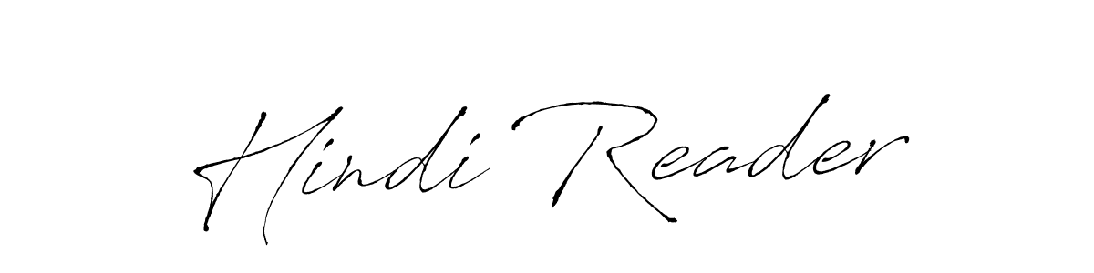 Similarly Antro_Vectra is the best handwritten signature design. Signature creator online .You can use it as an online autograph creator for name Hindi Reader. Hindi Reader signature style 6 images and pictures png