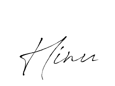 Use a signature maker to create a handwritten signature online. With this signature software, you can design (Antro_Vectra) your own signature for name Hinu. Hinu signature style 6 images and pictures png