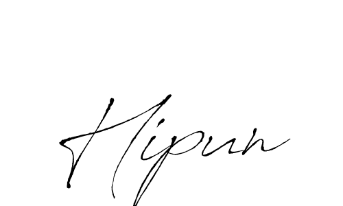 Antro_Vectra is a professional signature style that is perfect for those who want to add a touch of class to their signature. It is also a great choice for those who want to make their signature more unique. Get Hipun name to fancy signature for free. Hipun signature style 6 images and pictures png