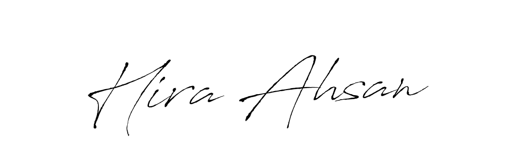 Hira Ahsan stylish signature style. Best Handwritten Sign (Antro_Vectra) for my name. Handwritten Signature Collection Ideas for my name Hira Ahsan. Hira Ahsan signature style 6 images and pictures png