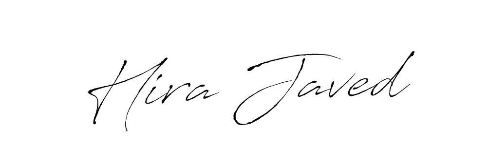 Create a beautiful signature design for name Hira Javed. With this signature (Antro_Vectra) fonts, you can make a handwritten signature for free. Hira Javed signature style 6 images and pictures png