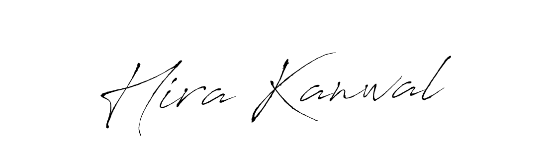 Make a beautiful signature design for name Hira Kanwal. With this signature (Antro_Vectra) style, you can create a handwritten signature for free. Hira Kanwal signature style 6 images and pictures png