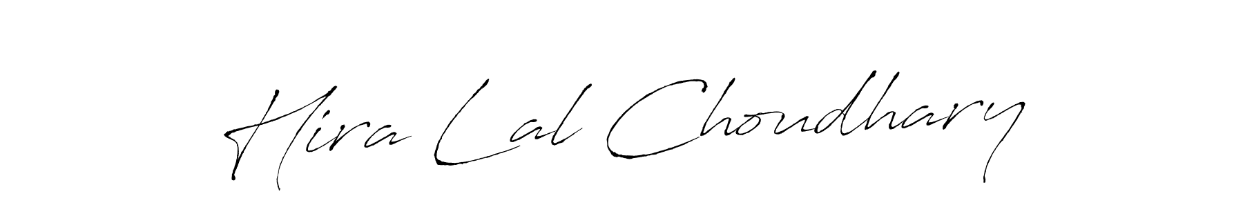 How to make Hira Lal Choudhary signature? Antro_Vectra is a professional autograph style. Create handwritten signature for Hira Lal Choudhary name. Hira Lal Choudhary signature style 6 images and pictures png