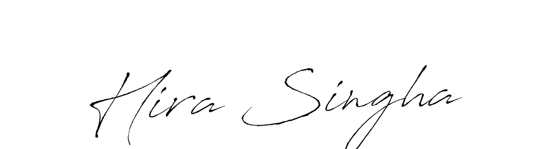 How to make Hira Singha signature? Antro_Vectra is a professional autograph style. Create handwritten signature for Hira Singha name. Hira Singha signature style 6 images and pictures png