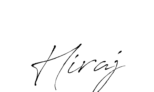 Use a signature maker to create a handwritten signature online. With this signature software, you can design (Antro_Vectra) your own signature for name Hiraj. Hiraj signature style 6 images and pictures png