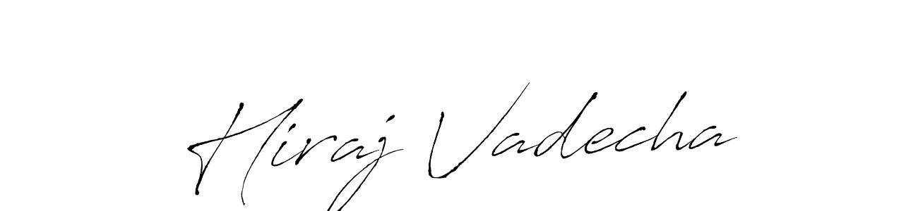 This is the best signature style for the Hiraj Vadecha name. Also you like these signature font (Antro_Vectra). Mix name signature. Hiraj Vadecha signature style 6 images and pictures png