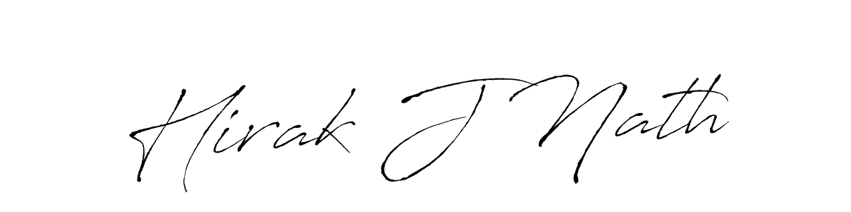 Make a beautiful signature design for name Hirak J Nath. With this signature (Antro_Vectra) style, you can create a handwritten signature for free. Hirak J Nath signature style 6 images and pictures png