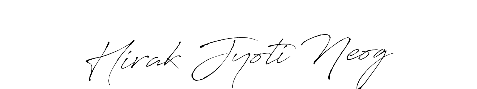 Create a beautiful signature design for name Hirak Jyoti Neog. With this signature (Antro_Vectra) fonts, you can make a handwritten signature for free. Hirak Jyoti Neog signature style 6 images and pictures png